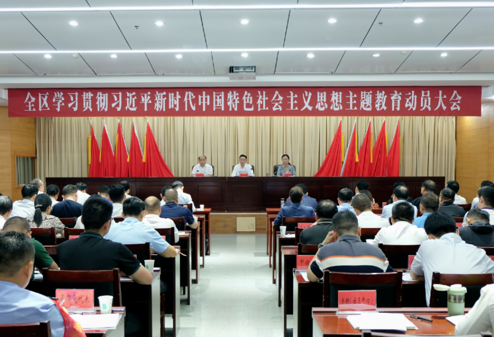 全区学习贯彻习近平新时代中国特色社会主义思想主题教育动员大会召开